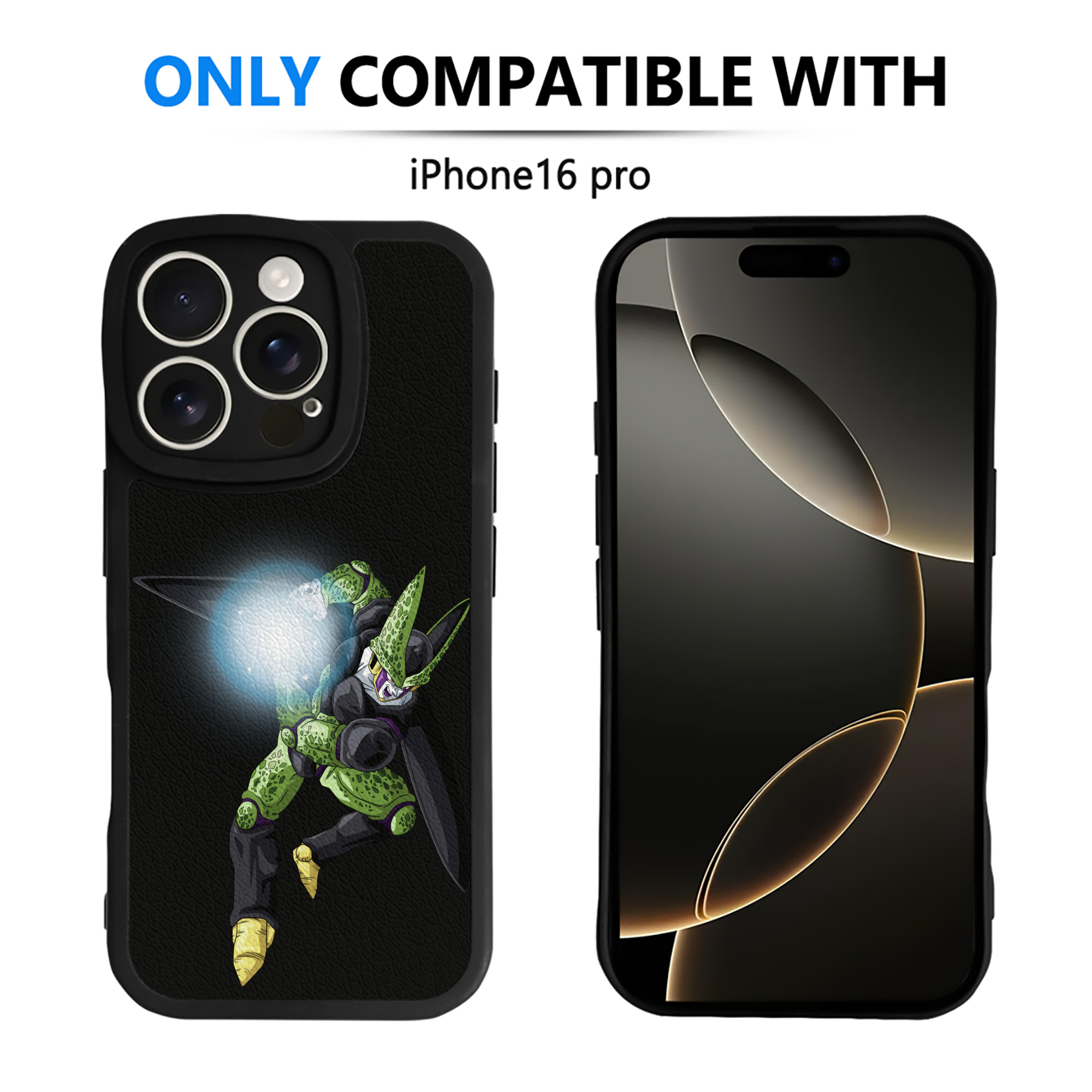 （画像用） ドラゴンボール セル DRAGON BALL Cell 【iPhone 16シリーズ対応】シリコンスマホケース（レザー調） 材質：シリコン